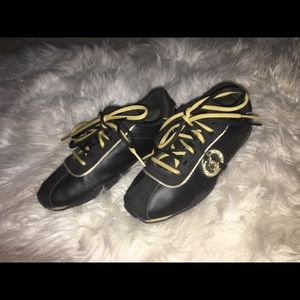 Black and Gold Baby Phat Sneakers